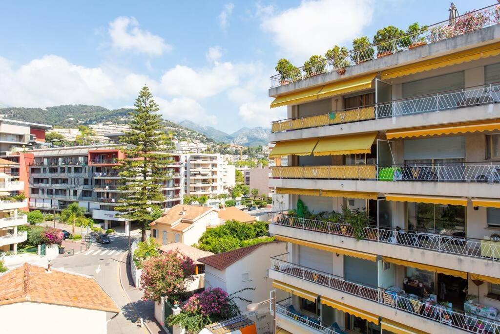 La Perle 2 P Terrasse Vue Mer 1Min Plage Clim Roquebrune-Cap-Martin Buitenkant foto
